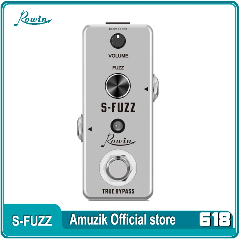 

Rowin LEF-325 S-Fuzz Vintage Germanium Silicon Fuzz Guitar/Bass Effect Pedal