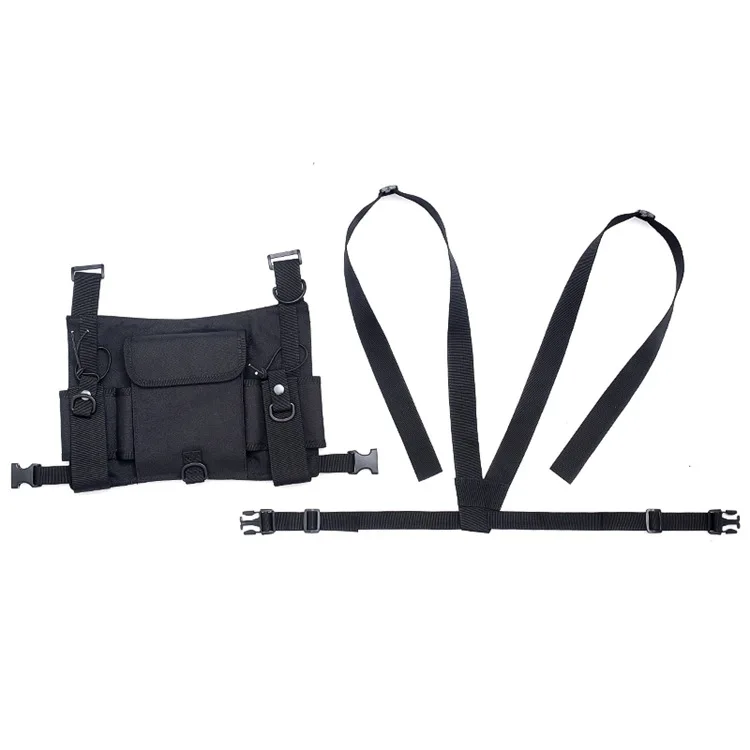 New Multifunctional Tool Combination Vest Bag Vest reflective Strip Backpack Security Walkie Talkie Vest Chest Bag