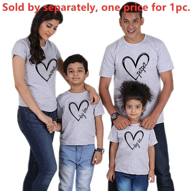 Funny Papa Mama Family Matching Outfits Daddy Mom Kids T-shirt Baby Bodysuit Look Father Son Clothes Father's Day Gift | Мать и