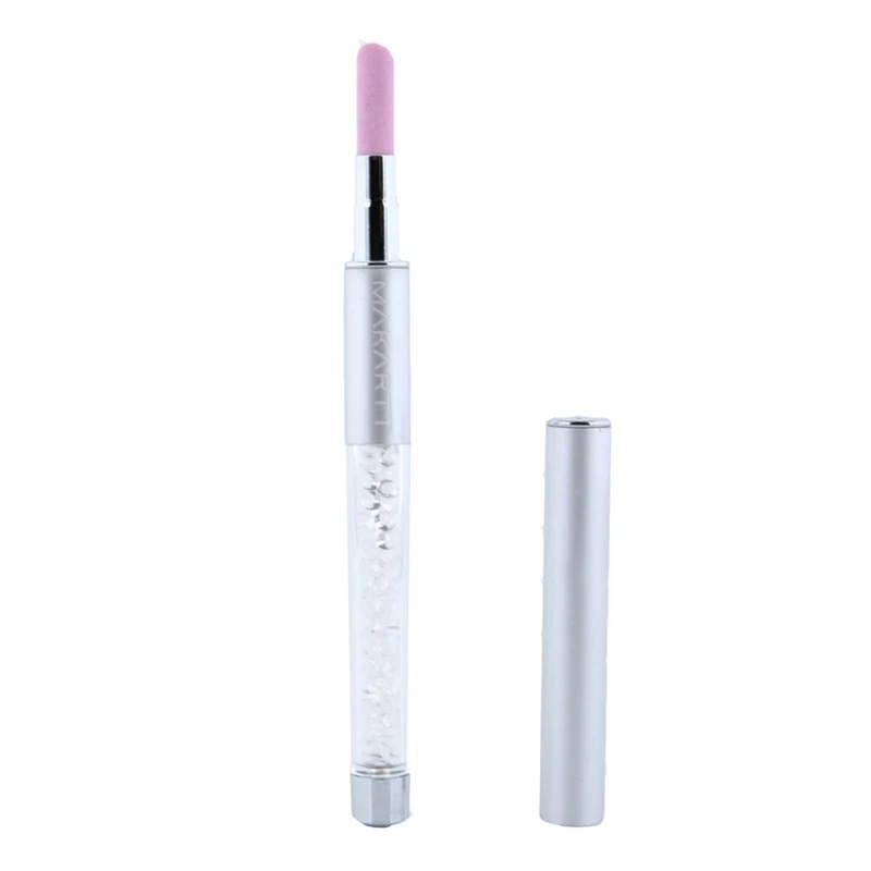 

Makartt 100Pcs/Lot Professional Nail Art Cuticle Remover Pen Glitter Metal Handle Grinding Buffing Pen Polish Manicure G0187XX