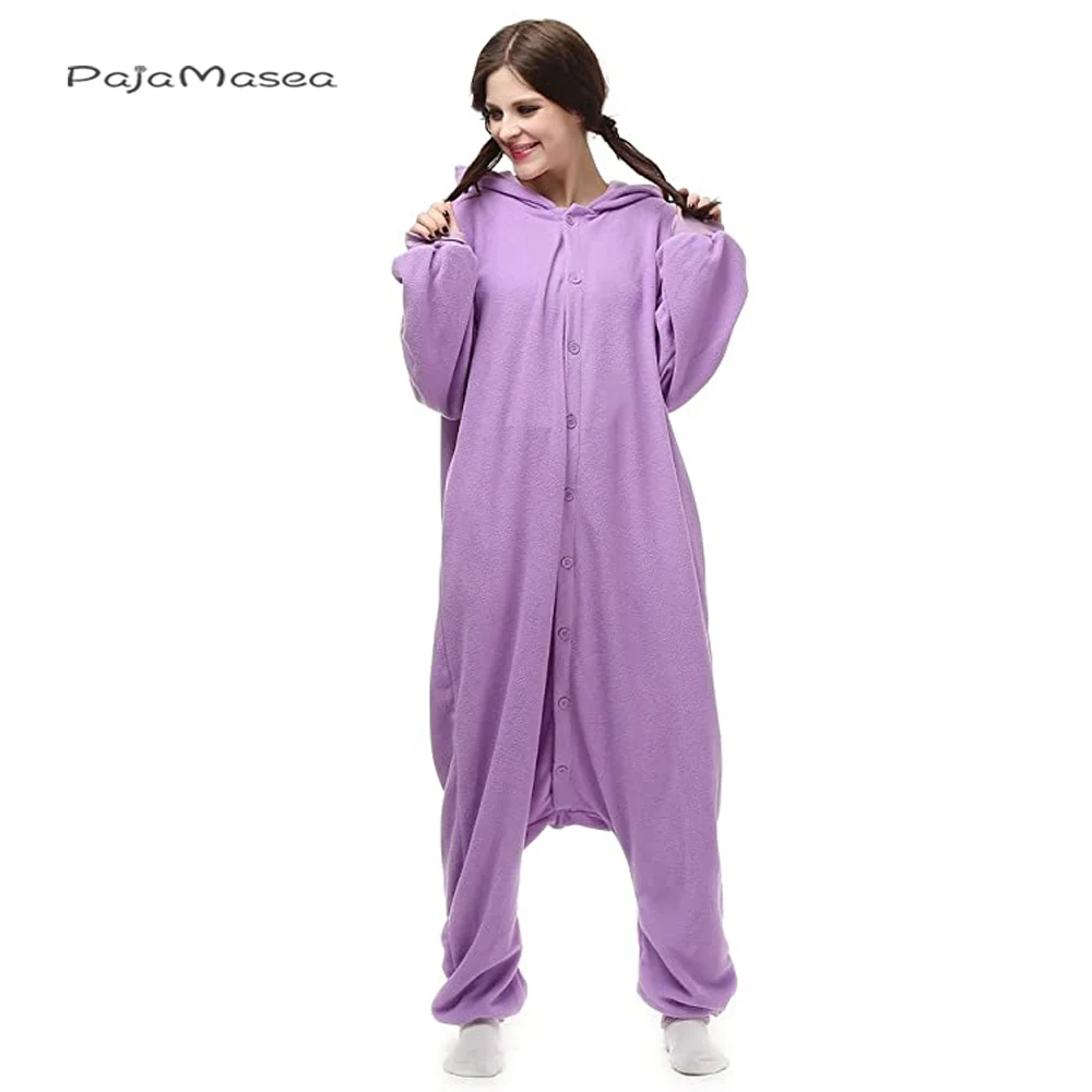 Пижама фиолетового эльфа для мужчин и женщин мультяшный костюм косплей с