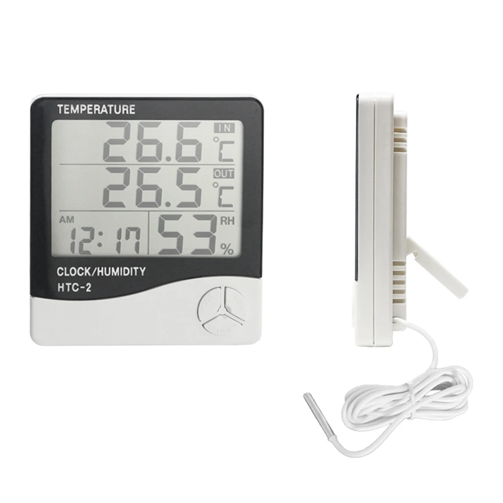 Цифровой термометр гигрометр с ЖК-дисплеем Метеостанция для дома и улицы