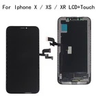 Высококачественный ЖК-дисплей для iPhone X XS XR Гибкая неподвижно закрепленная жесткая OLED для iPhone X XS GX AMOLED дисплей Мягкая замена экрана с 3D