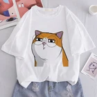 Футболка женская белая с забавным принтом, Y2k