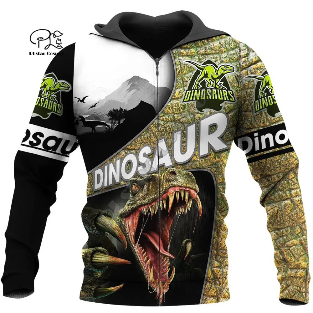 

PLstar Cosmos 3DPrint Hunter Hunting Dinosaur Animal Unisex Harajuku Streetwear Man/Woman Funny Hoodies/Sweatshirt/Jacket/-b5