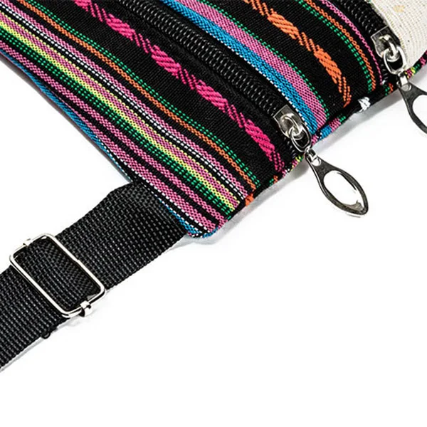 Fashion Ethnic Style Women Messenger Bags Dual Zipped Cartoon Owl Embroidered Shopping Ladies Girls Shoulder Bag Best Sale-WT |