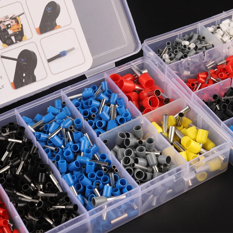 800 штук в штучной упаковке VE трубчатый провода наконечники изолированных