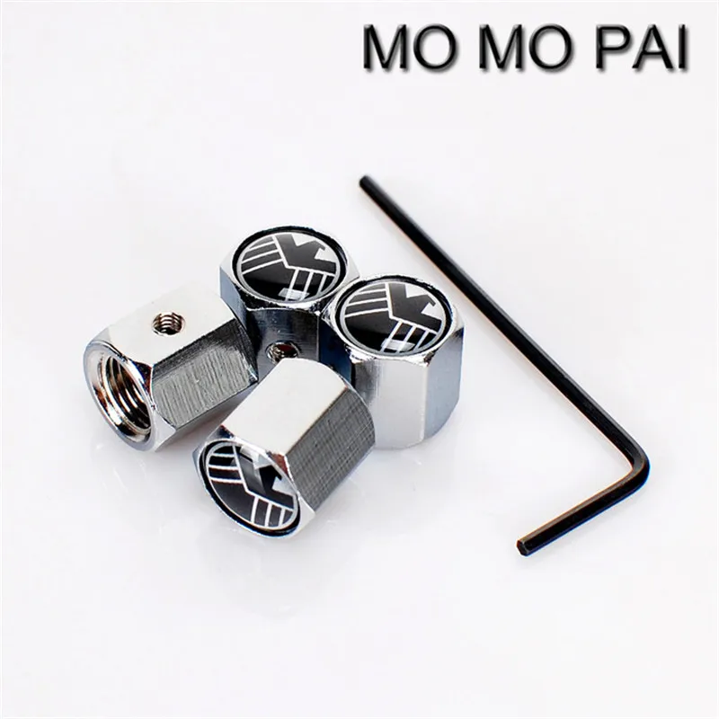 Theftproof нержавеющая сталь 4 Шт Автомобильные клапаны для колесных шин стволовых