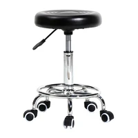 modern bar stool chairs high chair adjustable rotating chair swivel stool pu leather dining chair with backrest