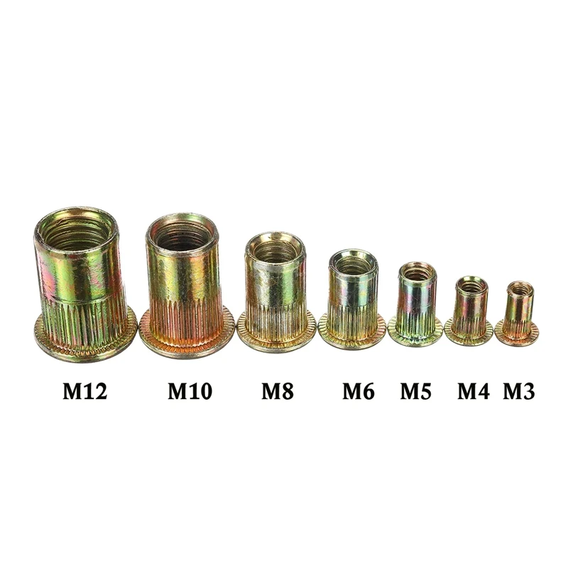 

M3-M12 Riveter Tool Set Riveting Nut Kit Rivet Nutsert Insert Accessories Threaded Rivnut Mandrel + Rivet Nut Kit