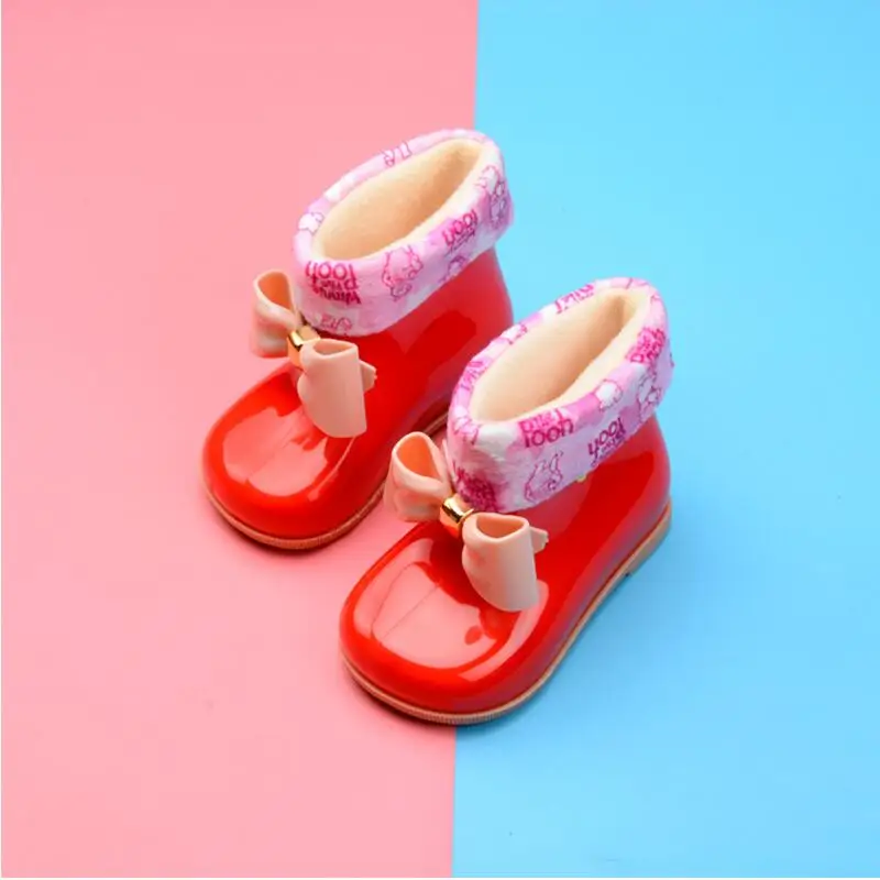 Водонепроницаемые детские резиновые сапоги Желейная мягкая обувь для младенцев