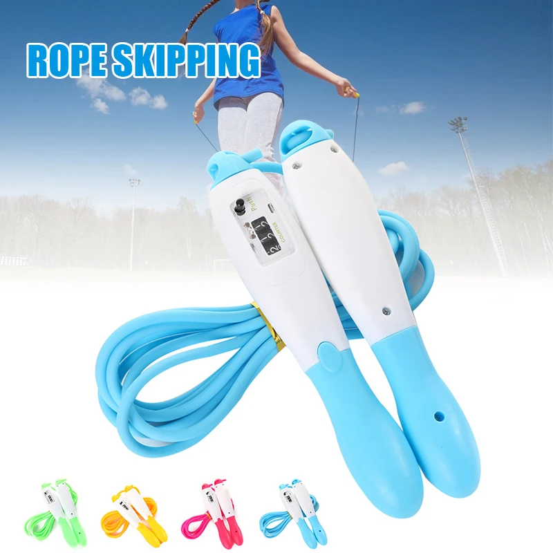 

Jump Rope with Counter Adjustable Skipping Rope Anti Winding Wear Resistant Workout for Indoor and Outdoor Exercise MC889