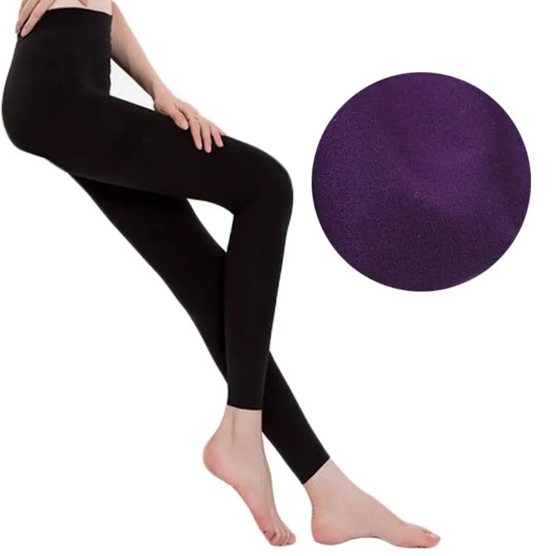 Женские Эластичные утолщенные бархатные колготки с высокой талией, теплые одноцветные обтягивающие колготки без ног, теплые обтягивающие колготки до щиколотки
