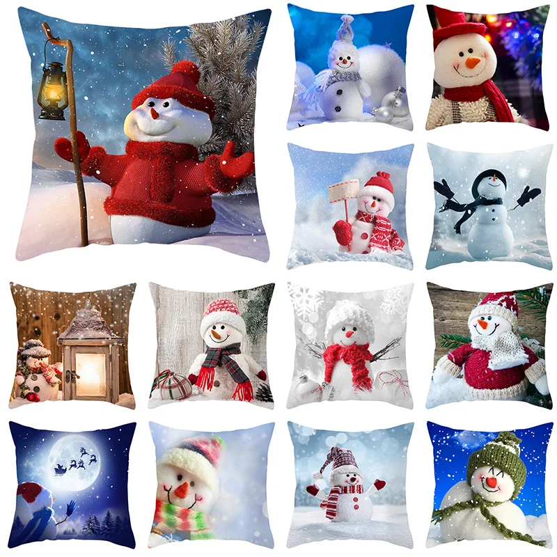 

Coussin Bleu Christmas Cogines Para La Cama Decorativos Poszewka Decoracion Hogar Moderno Funda De Cojines 45*45 Cm Cojin Silla