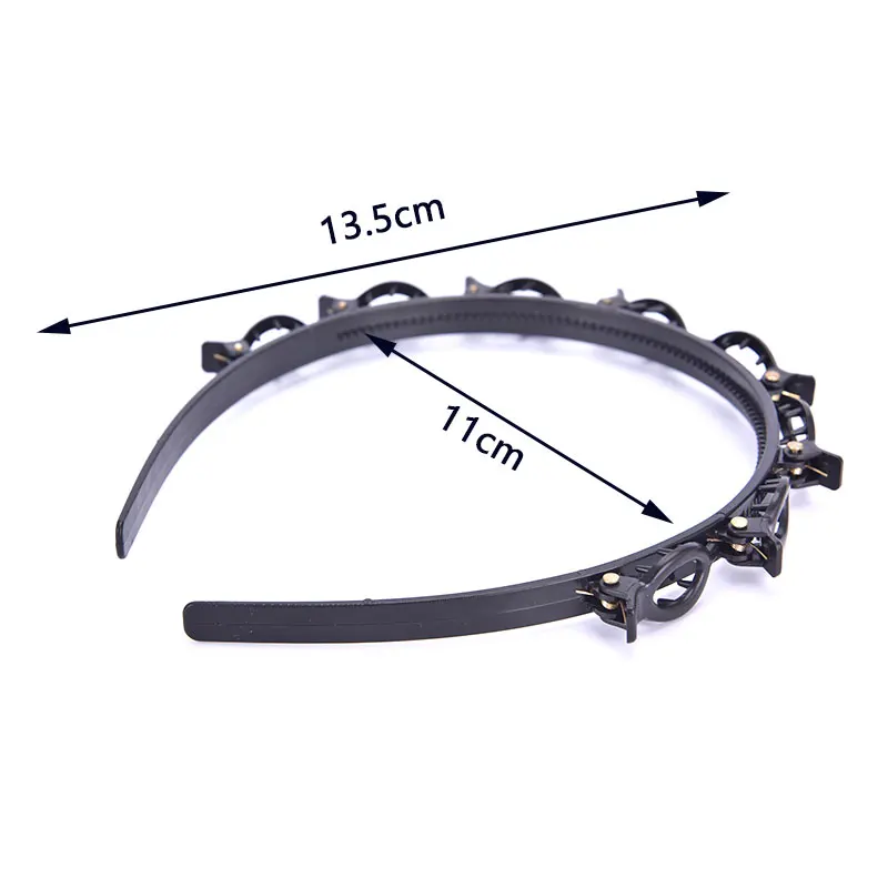

Unisex Hairband Headband Men Women Sports Hair Band Metal Hoop Double Bangs Hairstyle Hairpin In Stock