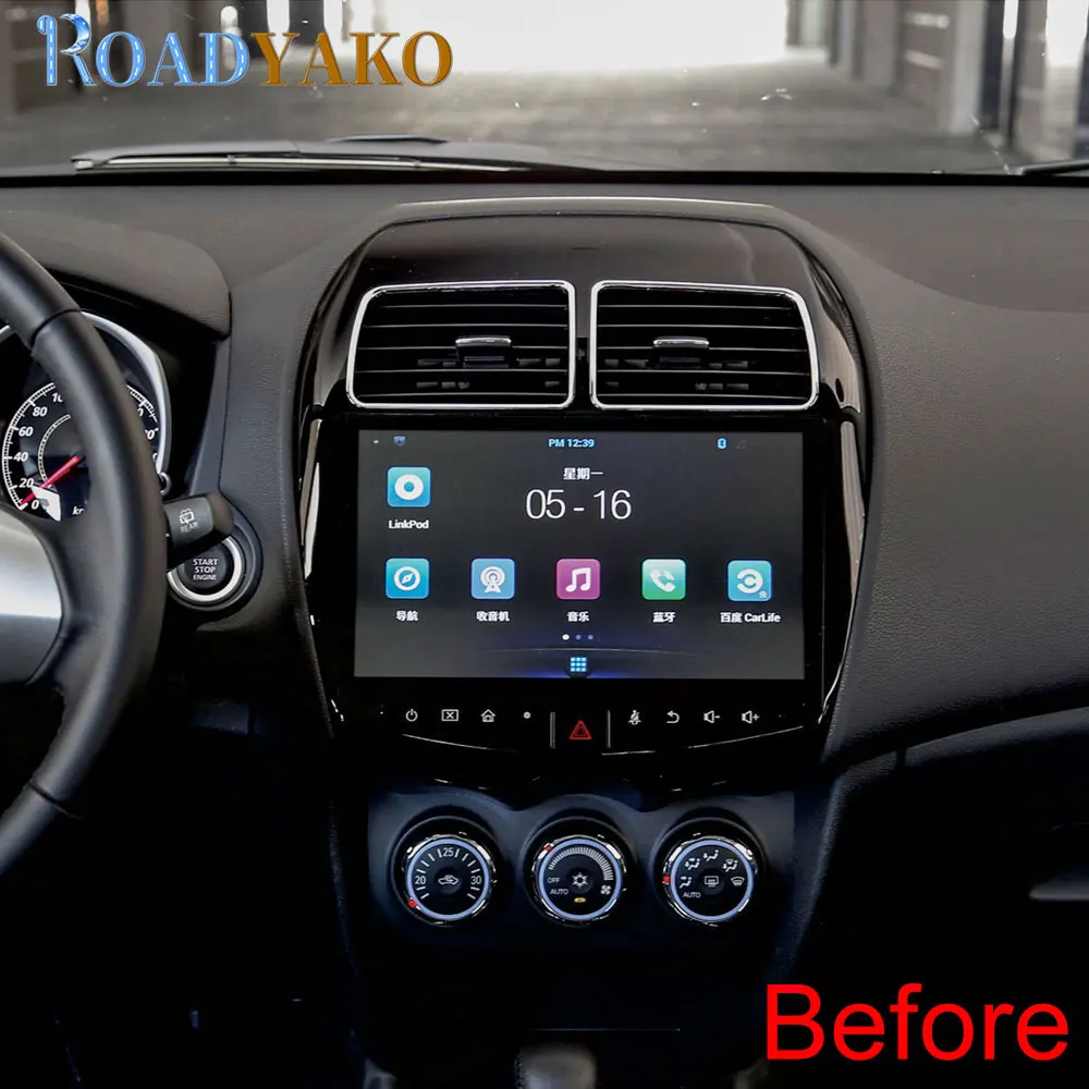 Автомобильная панель 10 1 дюйма Android для MITSUBISHI ASX 2013 2019 стерео автомобильное радио