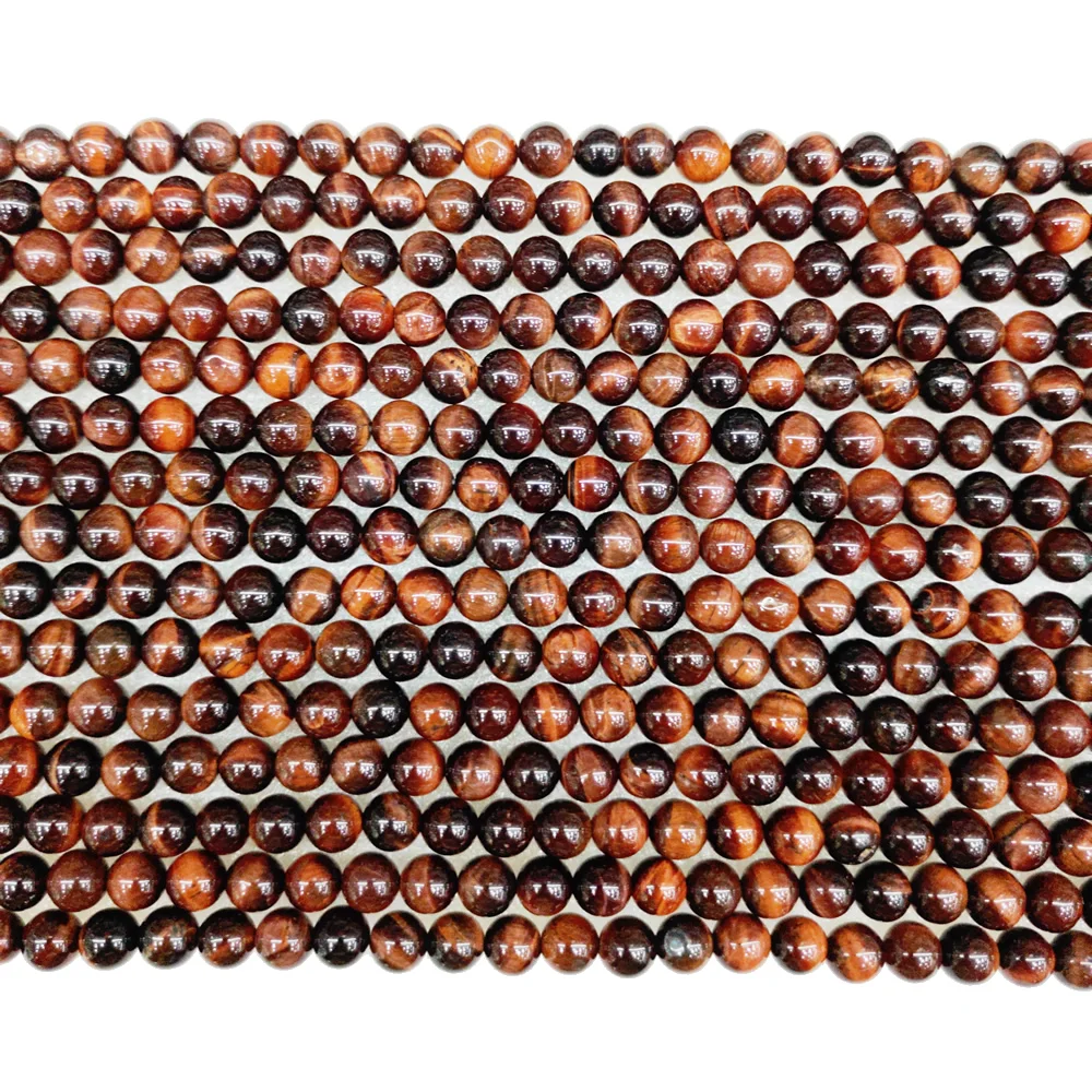 Бусины Из Натурального Красного Тигрового Глаза 6-10 мм тигровый глаз круглые