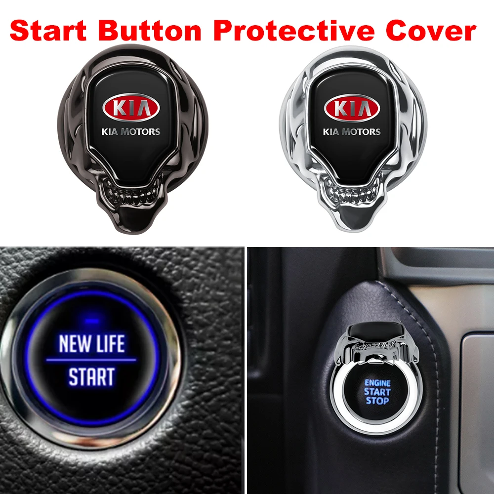 

Car Interior Engine Ignition Start Stop Button Cover Trim Sticker For Kia Sportage Rio 3 4 Picanto K5 Ceed JD Soul Optima Forte