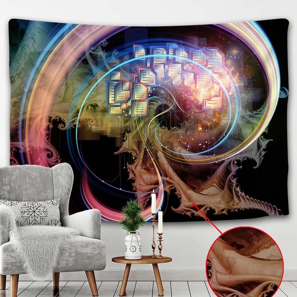 Красивый Настенный Гобелен Мандала хиппи ведьмахство украшение для гостиной