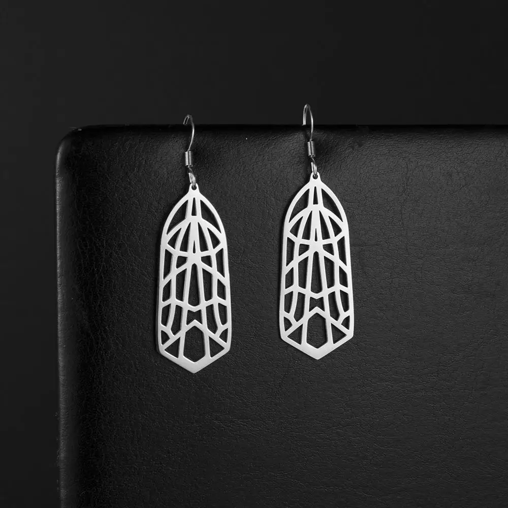 Женские серьги из нержавеющей стали LIKGREAT винтажные геометрические овальные