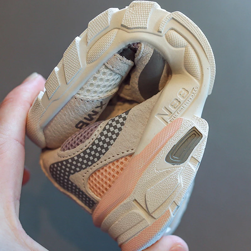 Новые осенние детские спортивные кроссовки из натуральной кожи Детские