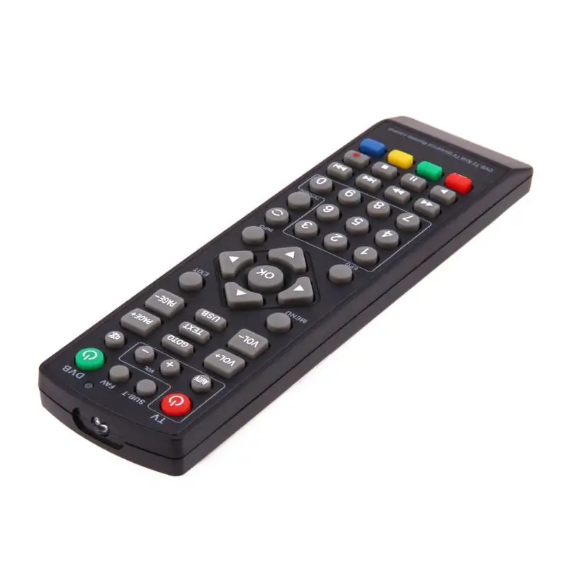 1 шт. универсальный пульт дистанционного управления для ТВ DVB-T2 умный черный пульт дистанционного управления lor 2 батарейки ААА с функцией настройки