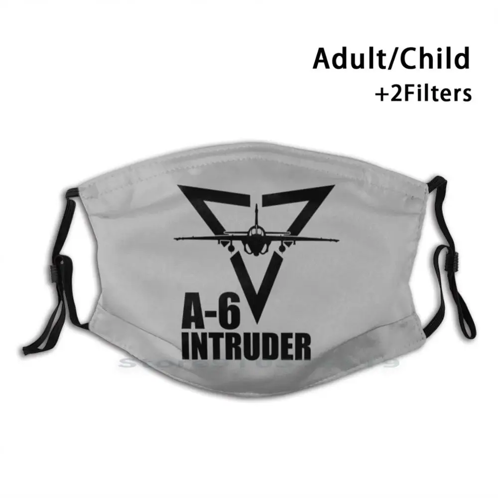 

Многоразовая маска A - 6 Intruder (Subdued) с принтом Pm2.5, маска для лица с фильтром для детей, Американский флот, Авиатор, бомбардировщик, Вьетнам