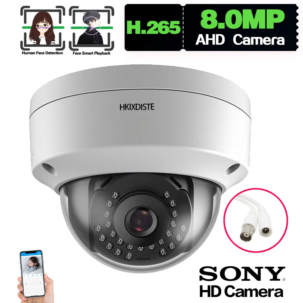 

CCTV 8MP Security Analog Dome Camera Outdoor Waterproof Face Detection AHD DVR Video Surveillance Camera BNC 4K XMEYE H.265 5MP