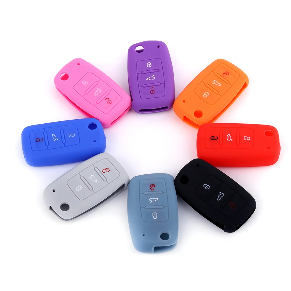 

RYHX Wholesale Cheap High Quality Car Accessories Interior Decorative Remote Silicone Car Key Cover Case Holder with Low Price
