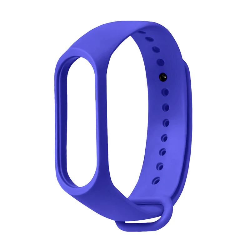 Bracelet For Xiaomi Mi Band 4 Wrist Strap For Xiaomi Mi Band 3 Silicone Strap MiBand 4 Bracelet Miband 3 Wriststrap For Xiaomi - Цвет: Blue