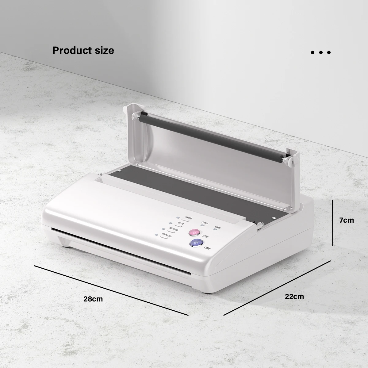 Тату-машина JOSI серебристого цвета A4 принтер для рисования термокопия Фотокопия