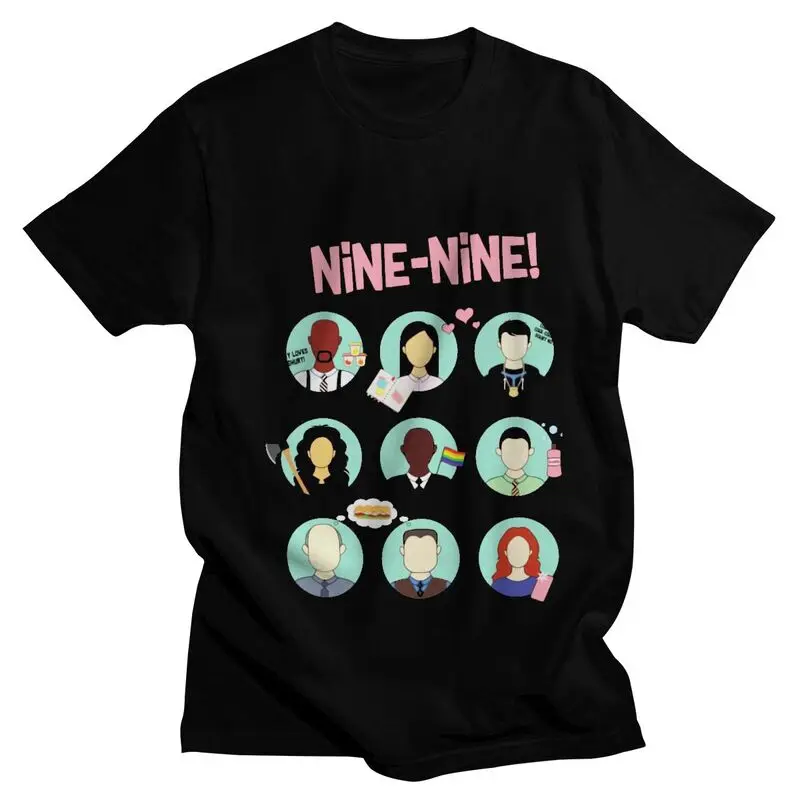 

Футболка Brooklyn Nine Fashion B99 Мужская, модная тенниска из махровой ткани Джейке Перальта, крутая майка с коротким рукавом, хлопковая рубашка в под...