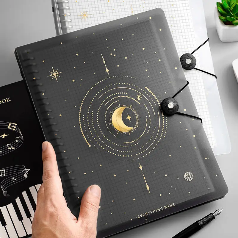 

A4 A5 B5 Loose-leaf Detachable Creative Stationery Coil Notebook Shell Removable Core Choose School Office Supply a5 binder