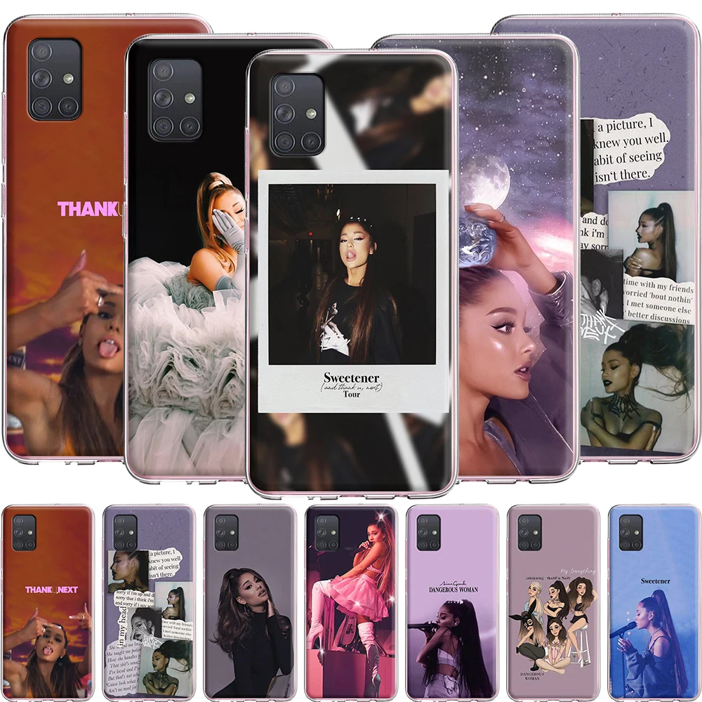 Милый силиконовый чехол Ariana Grande для Samsung Galaxy S20 Ultra S10 S10E S9 S8 S7 Note 10 9 8 Plus Edge|Бамперы| |