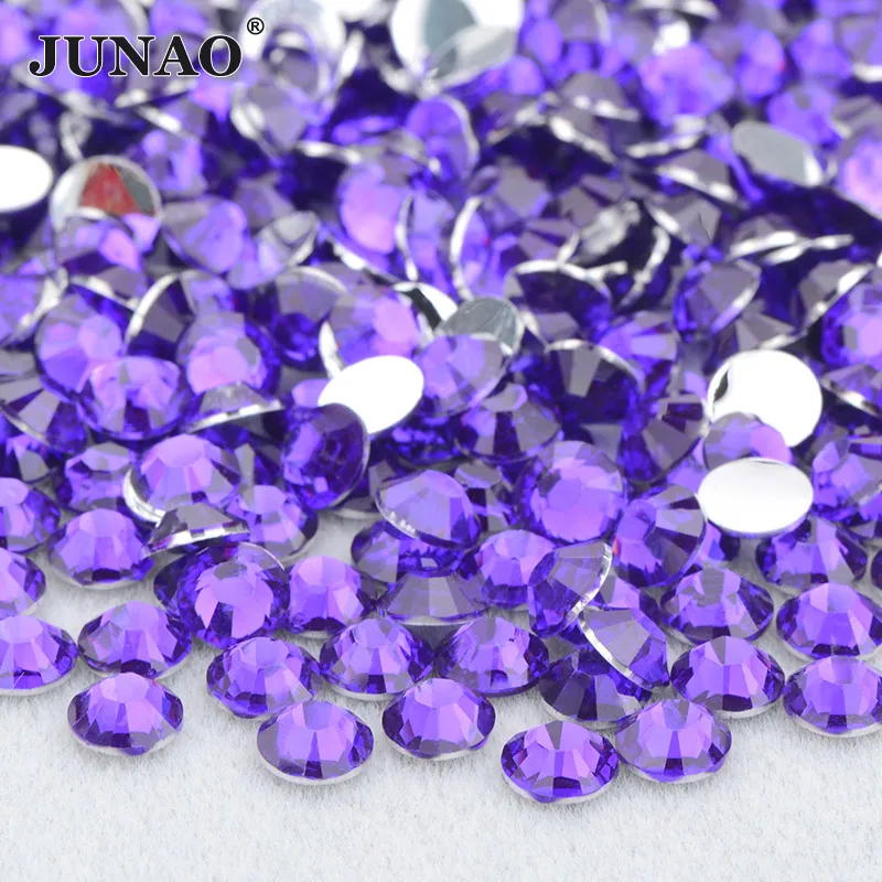 

JUNAO Wholesale 2mm 3mm 4mm 5mm 6mm Jelly Rose AB Resin Rhinestone Flatback DIY Stones in Bulk Non Hot Fix Nail Strass Crystal