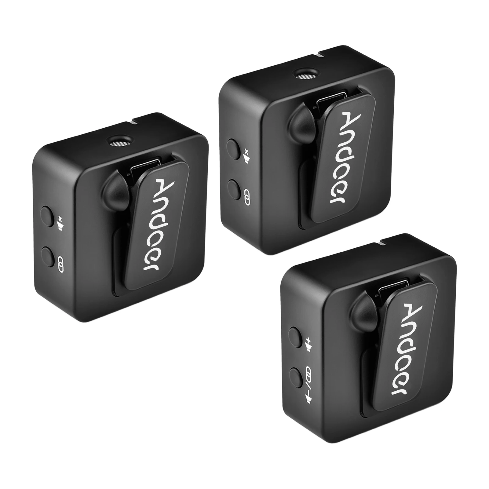 Микрофон Andoer MX5 Беспроводная микрофонная система для записи с зажимом 50 м