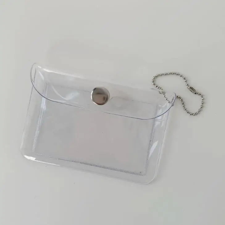 1 шт. милый Прозрачный блестящий водонепроницаемый чехол для карт из ПВХ женщин и