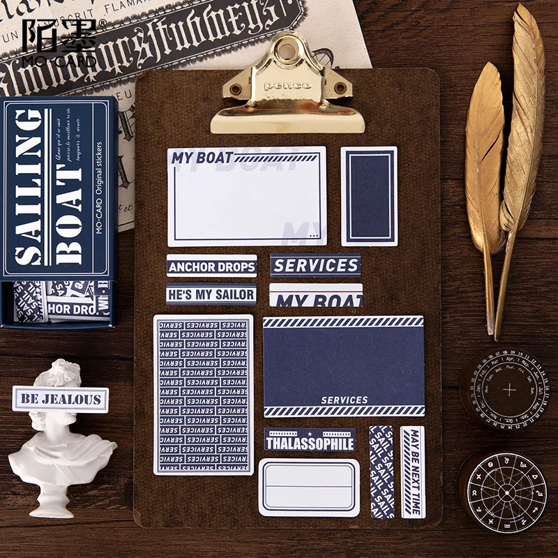 Mohamm 60 штук в штучной упаковке стикер s Ретро записываемая серия этикеток