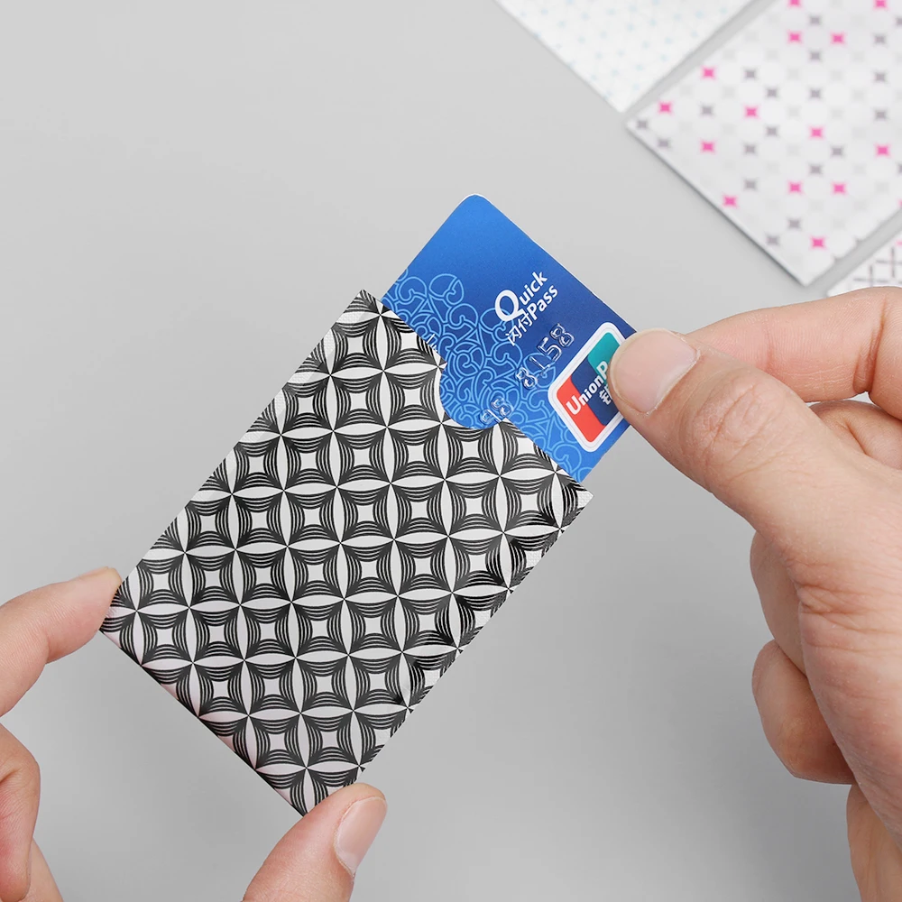 10 шт. Противоугонный Rfid блокирующий держатель карты Porte Carte Rfid карта Защита Чехол для банковских карт металлические Rfid Чехлы для кредитных карт