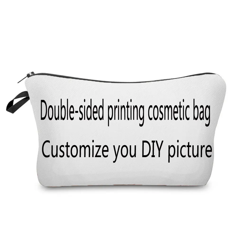 

Double Sided Printed Floral Cosmetics Organizer Bag Portable Women's Makeup Bag Casual Storage Bags for Women Small Toiletry Bag