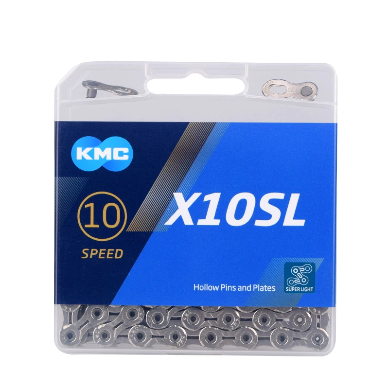 Original Boxed KMC chain 9/10/11 Speed Chain X10EL X11EL X10SL X11SL Gold/Silver Ultralight MTB Road Bike Bicycle | Спорт и