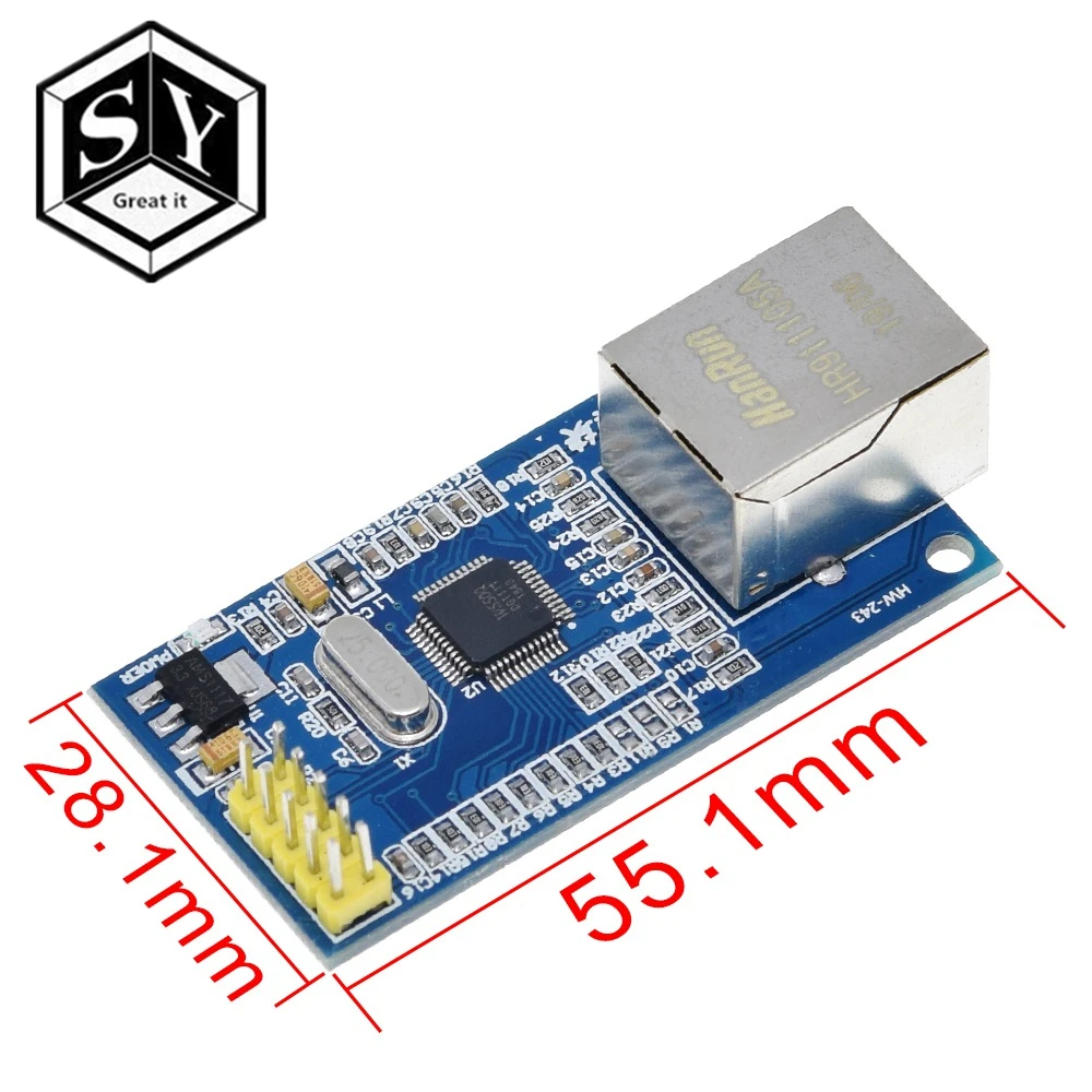 Сетевой модуль Great IT W5500 Ethernet аппаратное обеспечение TCP / IP 51/STM32 программа