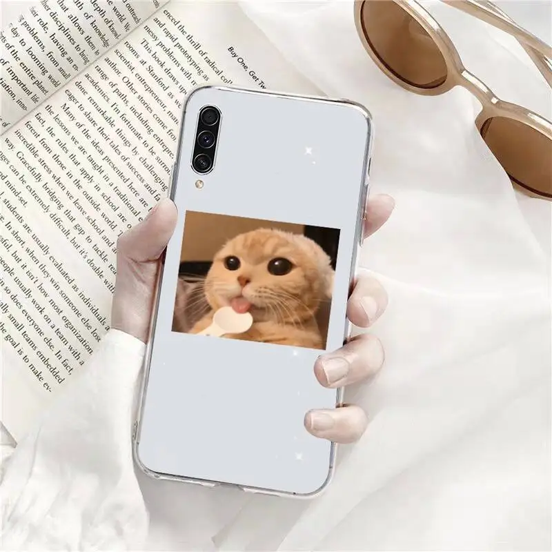

Cute Cat article art Phone Case Transparent for Samsung s9 s10 s20 Huawei honor P20 P30 P40 xiaomi note mi 8 9 pro lite plus