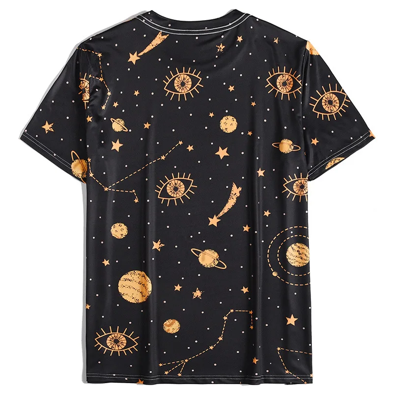 

2021 new summer men's T-shirt loose 3D printing Harajuku oversized T-shirt casual men's T-shirt O-neck hip-hop sports top