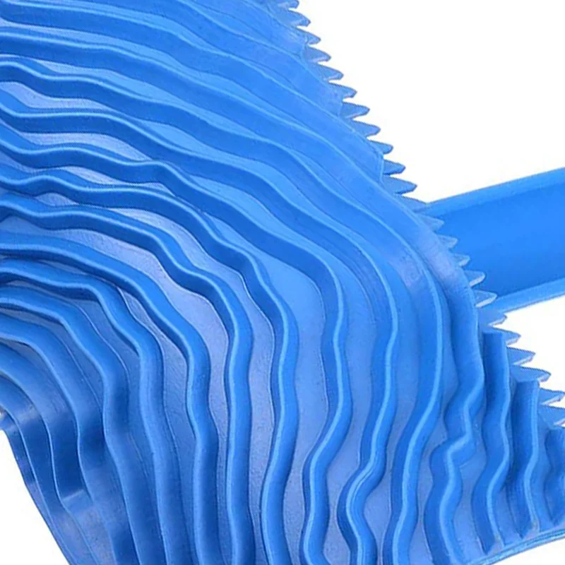 

HLZS-Wood Grain Tool with Handle 4 Inch Empaistic Rubber Graining Pattern Stamp for Wall Painting Decoration DIY Blue