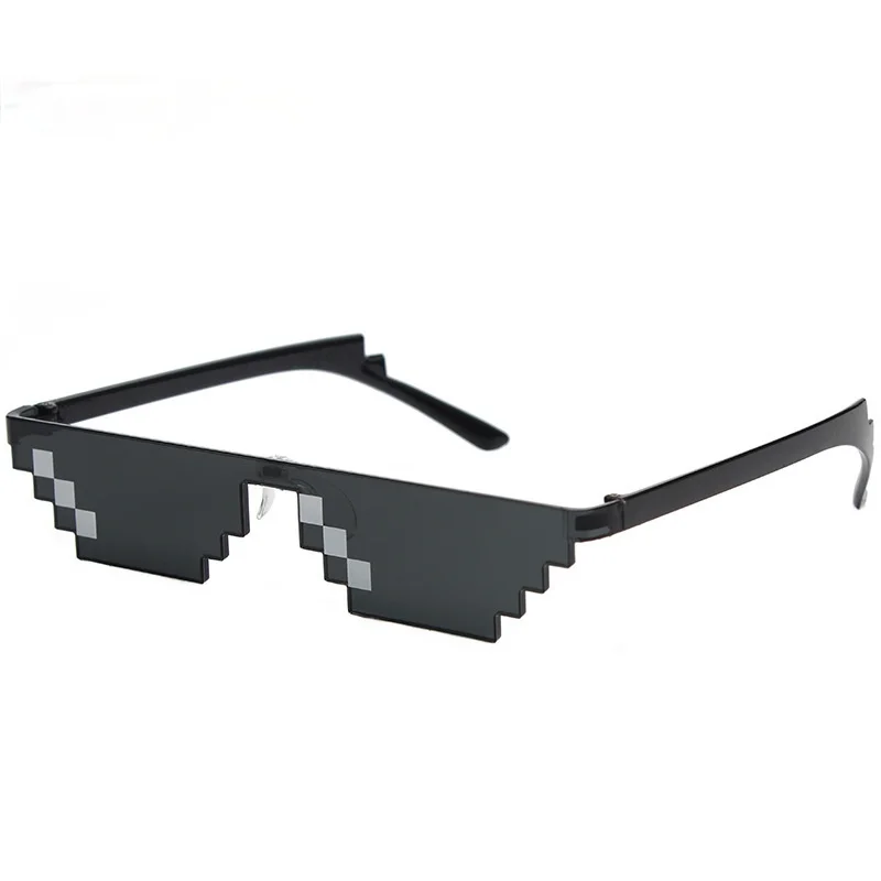 

Mosaic Glasses Sunglasses Men Women Coding Pixel Trendy Cool Super Party Funny Vintage Shades Eyewear