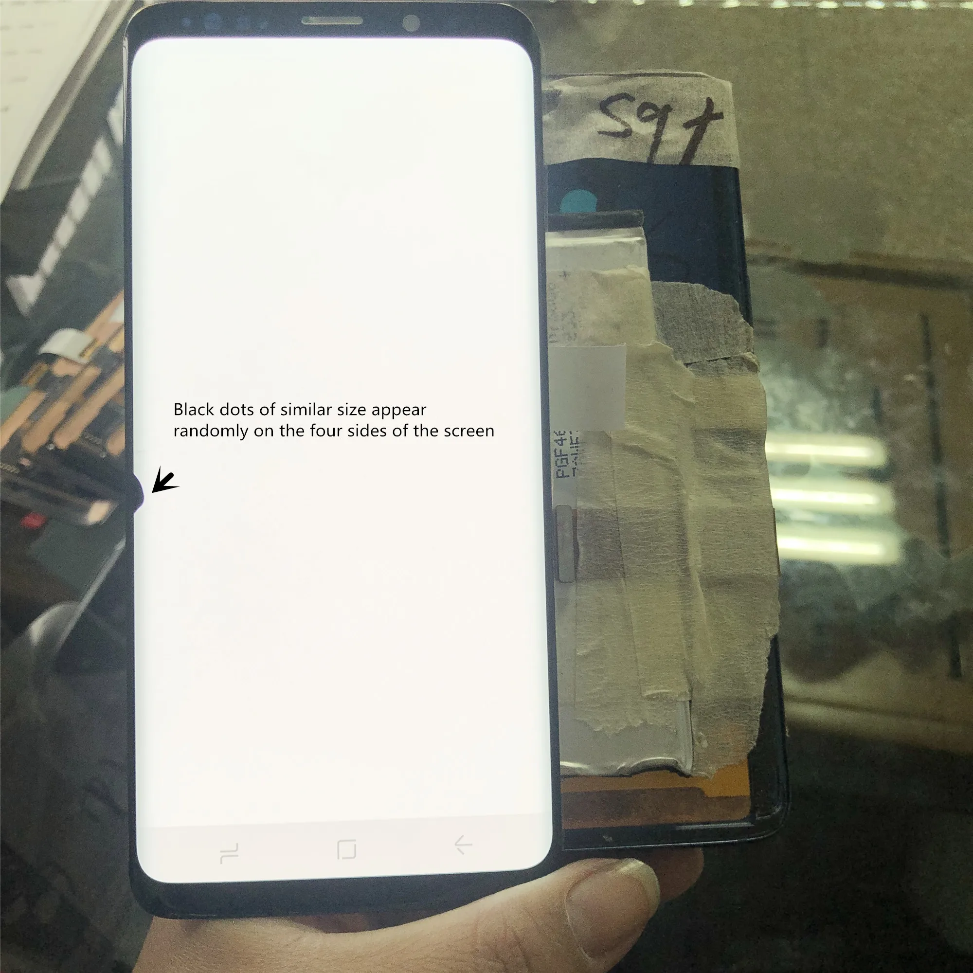 

SUPER AMOLED для SAMSUNG Galaxy LCD сенсорный экран дигитайзер с рамкой S9 Plus LCD G965 с рамкой + черная точка