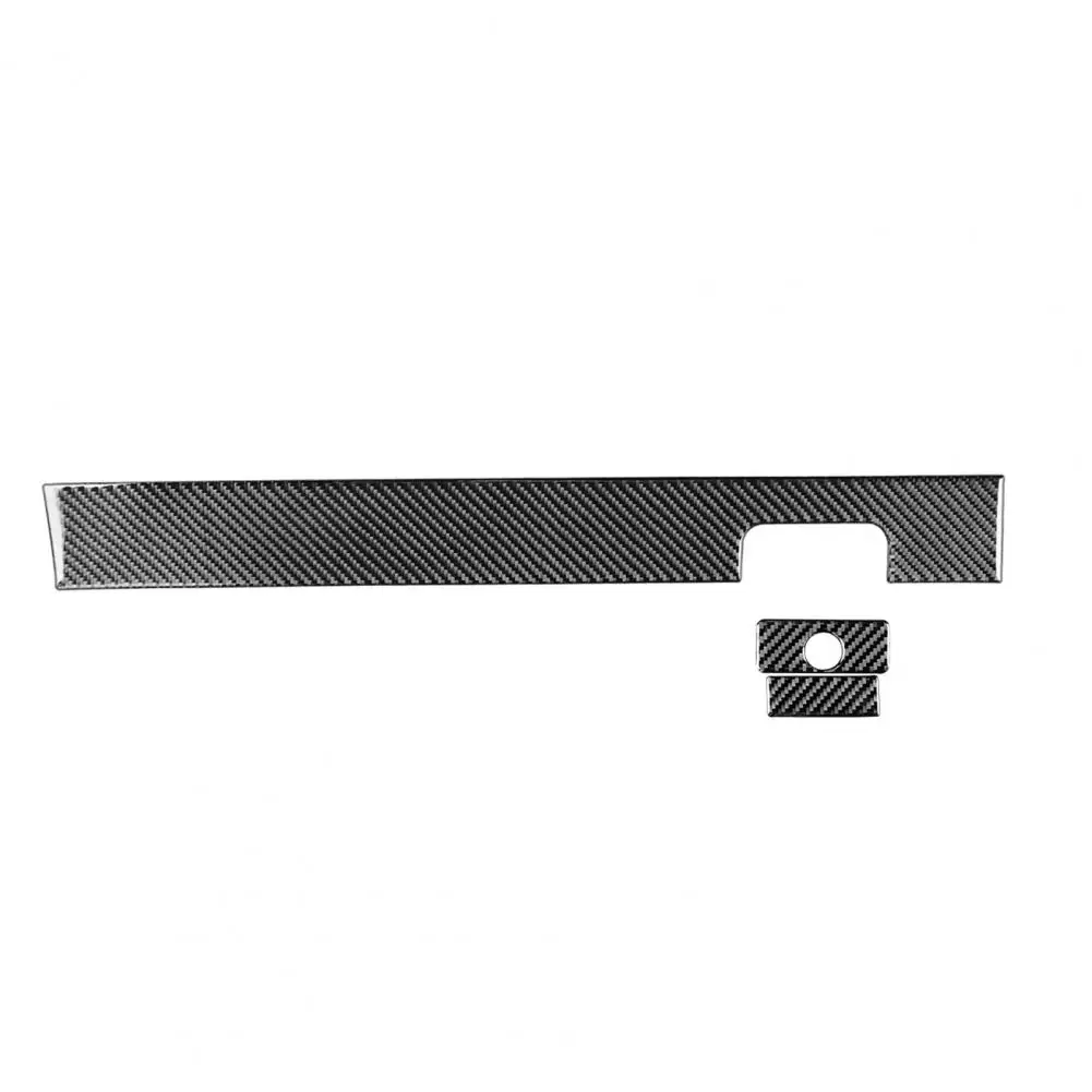 

Classy 3Pcs/Set Exquisite Carbon Fiber Co-pilot Glove Box Panel Cover Trim Carbon Fiber Panel Decal Anti-scratch