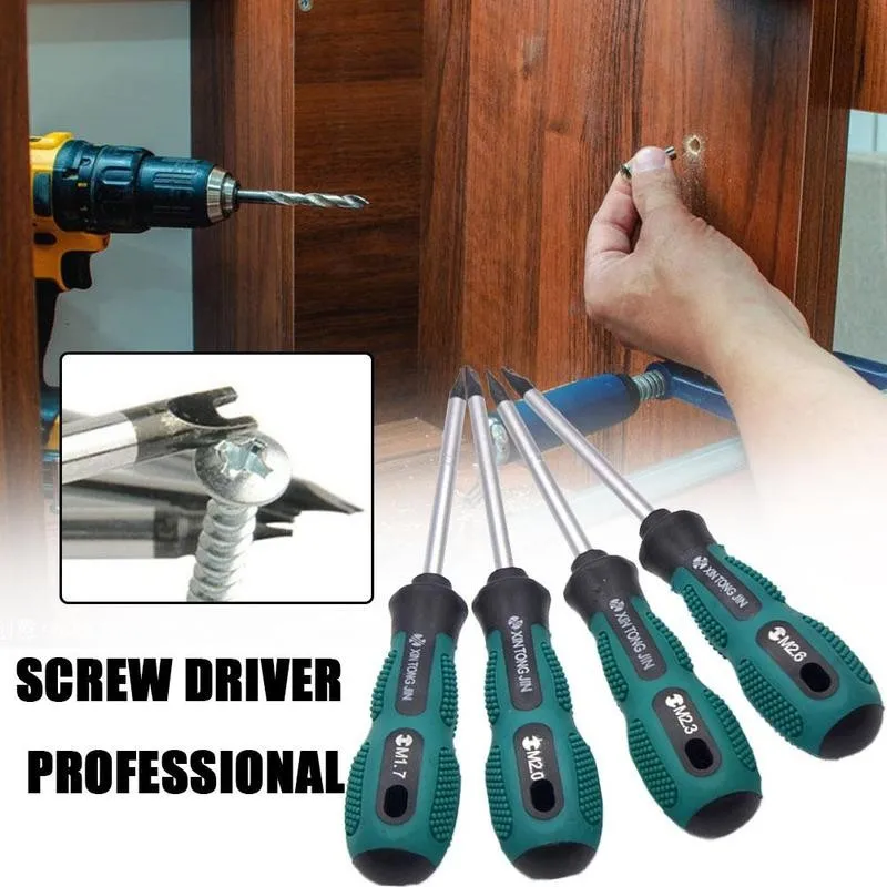 U Fork Shape Antislip Handle Chrome Vanadium Steel Magnetic Spanner Head Screwdriver Set CR-V Screw Driver Hand Multi Tools | Инструменты