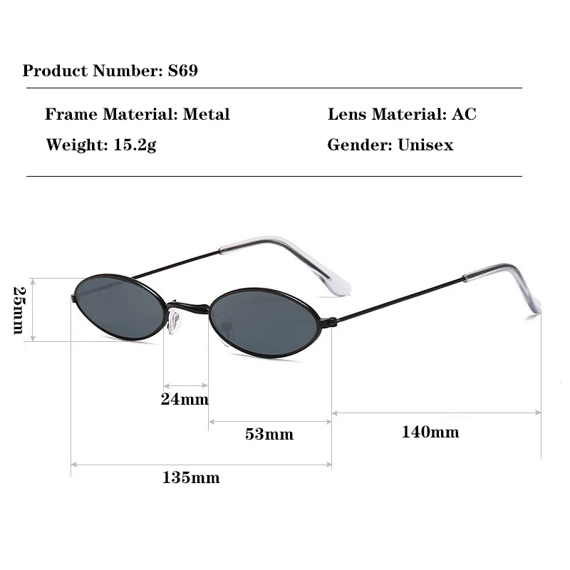 Lantzena ретро маленькие Овальные Солнцезащитные очки женские винтажные брендовые